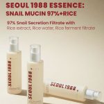 سرم ترمیم کننده و آبرسان SEOUL 1988 SNAIL MUCIN 97% + RICE - Image 6