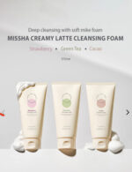 فوم شستشوی صورت طراوت بخش و شفاف کننده strawberry latte Missha - Image 6